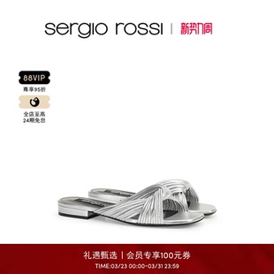 Rossi 拖鞋 SR女鞋 AKIDA系列亮面平底凉鞋 Sergio
