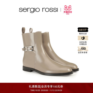 Sergio Rossi/SR女鞋 SR NORA系列 圆头短靴