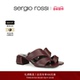 Rossi SR女鞋 Sergio SPONGY系列羊皮方头高跟凉鞋