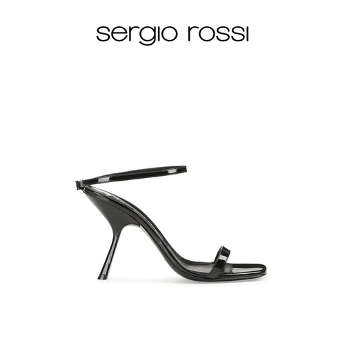 Sergio Rossi/SR女鞋SR BELLA系列一字带高跟凉鞋高跟鞋