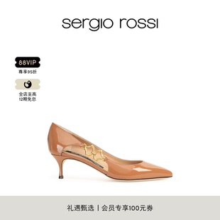 SEA SR女鞋 SCALE系列漆皮高跟鞋 单鞋 Sergio 婚鞋 Rossi