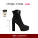 Sergio 复古优雅高跟粗跟短靴 MIA系列 Rossi