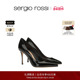 Sergio GODIVA系列漆皮尖头细跟日常出勤高跟婚鞋 Rossi SR女鞋