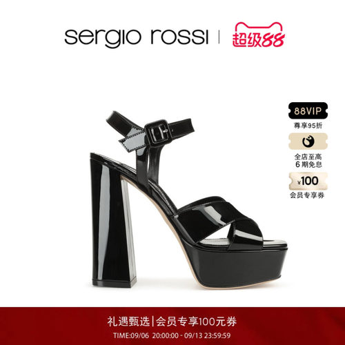 Sergio Rossi/SR女鞋SR ALICIA PLATFORM系列高跟凉鞋