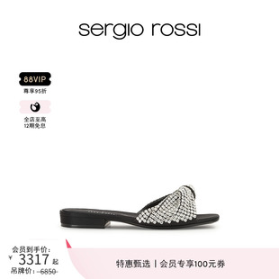 拖鞋 Sergio EVANGELIE系列钻饰平底凉鞋 Rossi SR女鞋