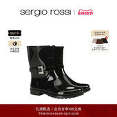 Rossi SR女鞋 Sergio TWENTY BUCKLE皮质雨靴短靴FP
