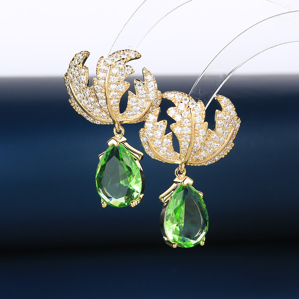 2025新款花卉水滴造型耳钉耳坠女轻奢优雅气质s925银针耳饰高级感,饰品/流行首饰/时尚饰品新,耳钉,淘宝优惠券,粉丝福利购,淘宝优惠卷