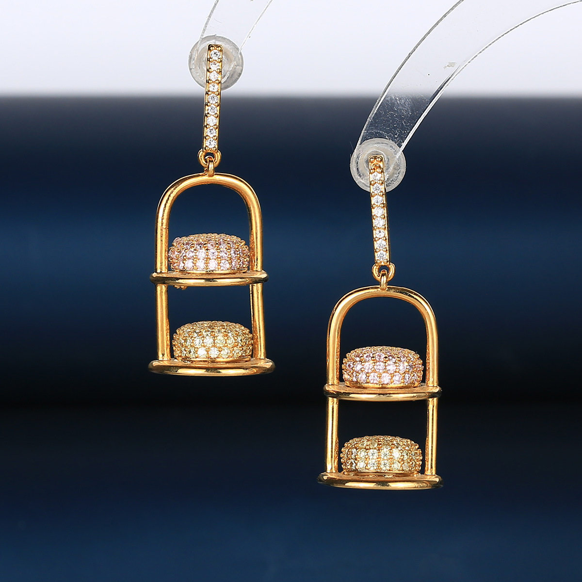 2025新款精致小众蛋糕盘设计感耳环s925银针特别的耳饰耳坠女,饰品/流行首饰/时尚饰品新,耳钉,淘宝优惠券,粉丝福利购,淘宝优惠卷