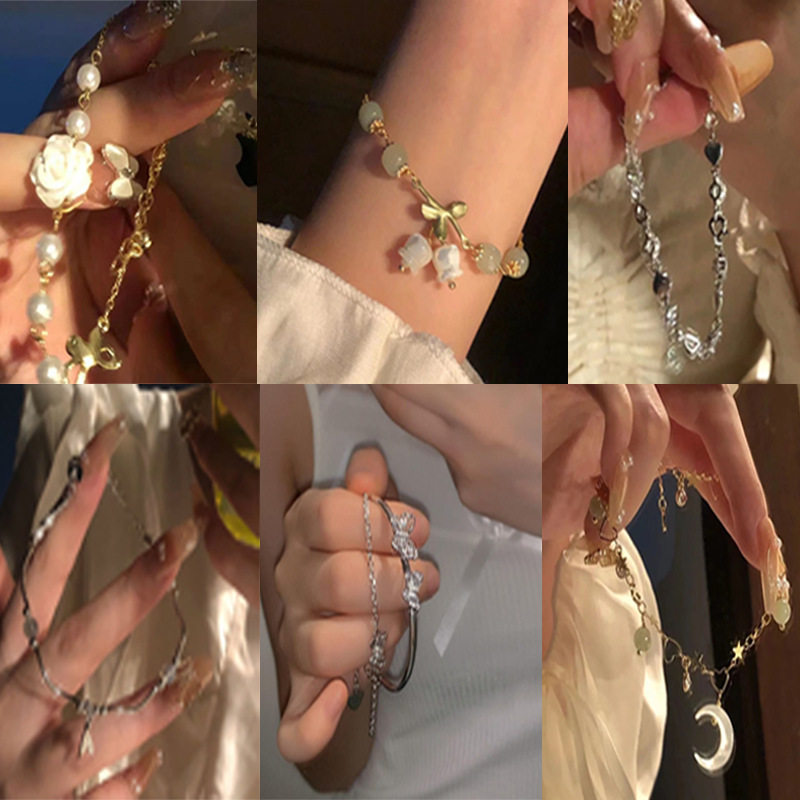 网红同款山茶花手链女轻奢ins小众设计感少女心闺蜜套装礼物,饰品/流行首饰/时尚饰品新,手链,淘宝优惠券,粉丝福利购,淘宝优惠卷