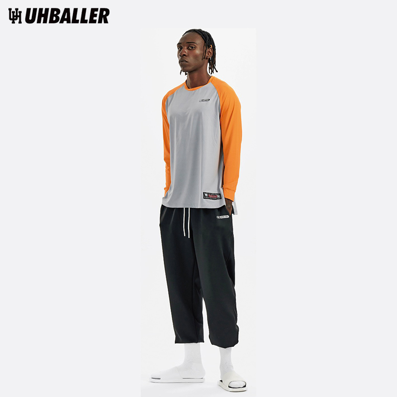 UH正品长袖拼接投篮服