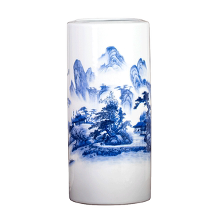 景德镇陶瓷水养花瓶摆件 客厅装饰插花水培宽口网红大号富贵竹