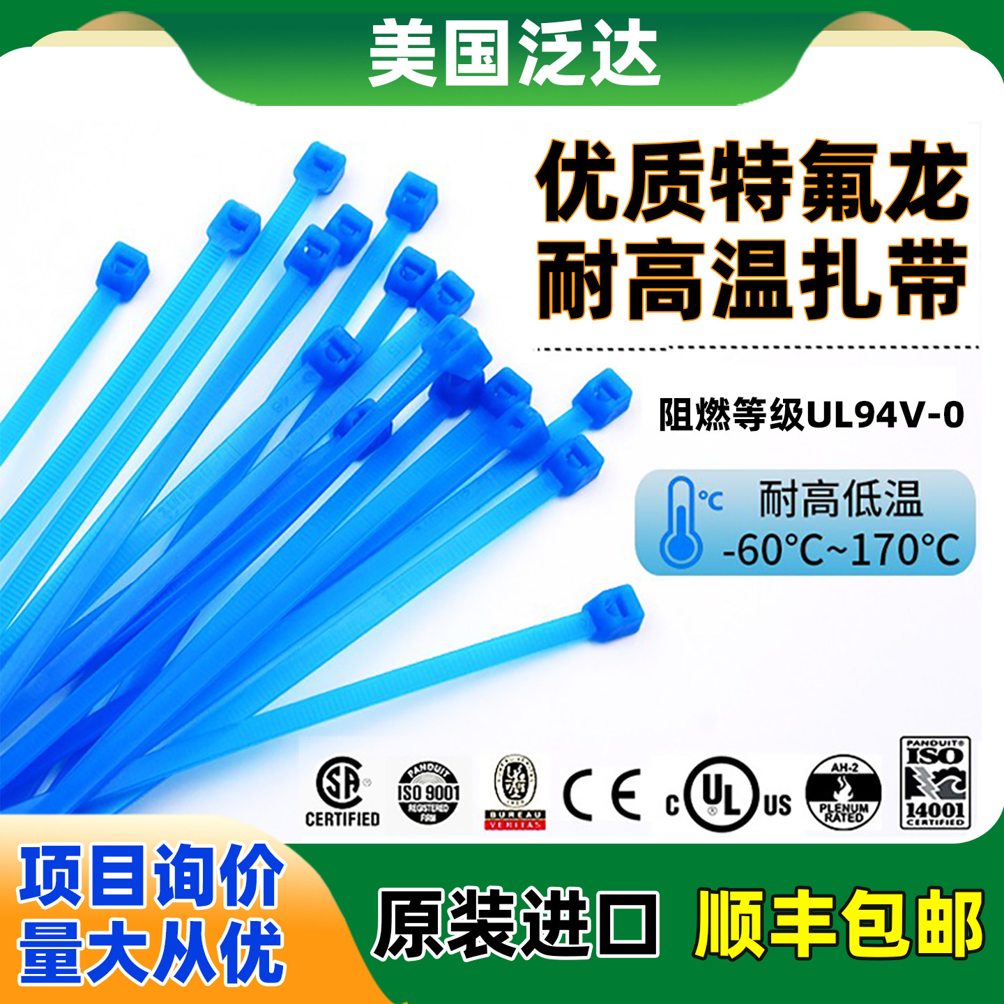 PANDUIT美国泛达进口 铁尼龙扎带