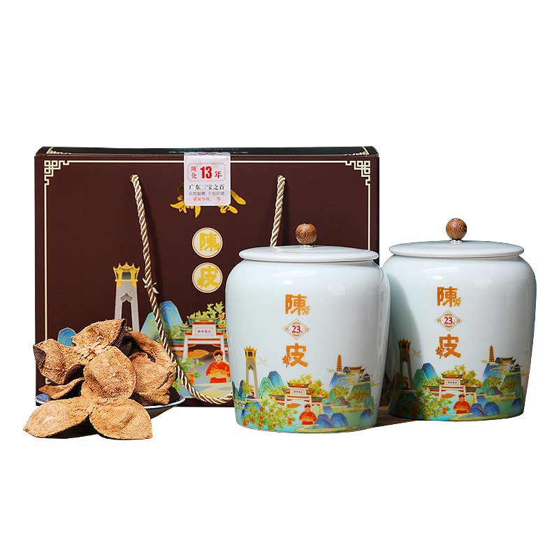 新会天马干仓老陈皮茶陶瓷罐装