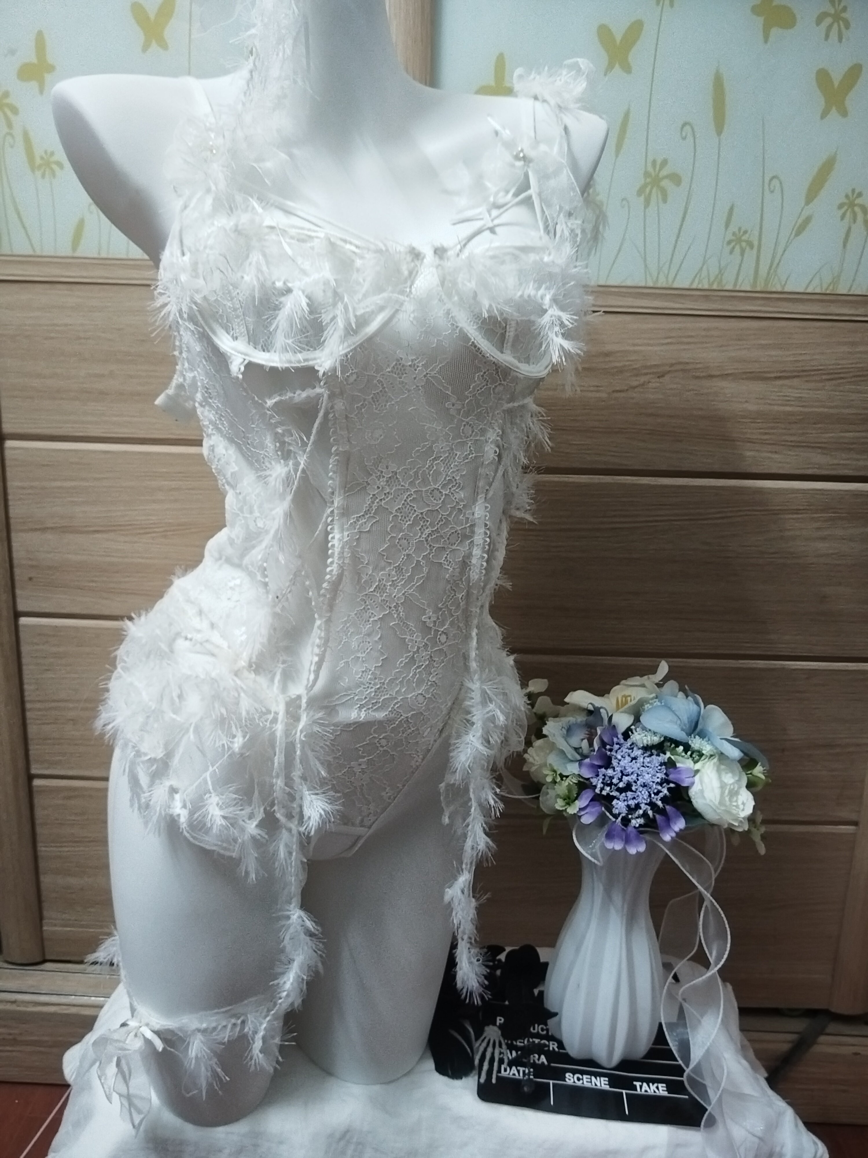 芭蕾萌妹性感纯欲透视平胸小胸仙内衣配件