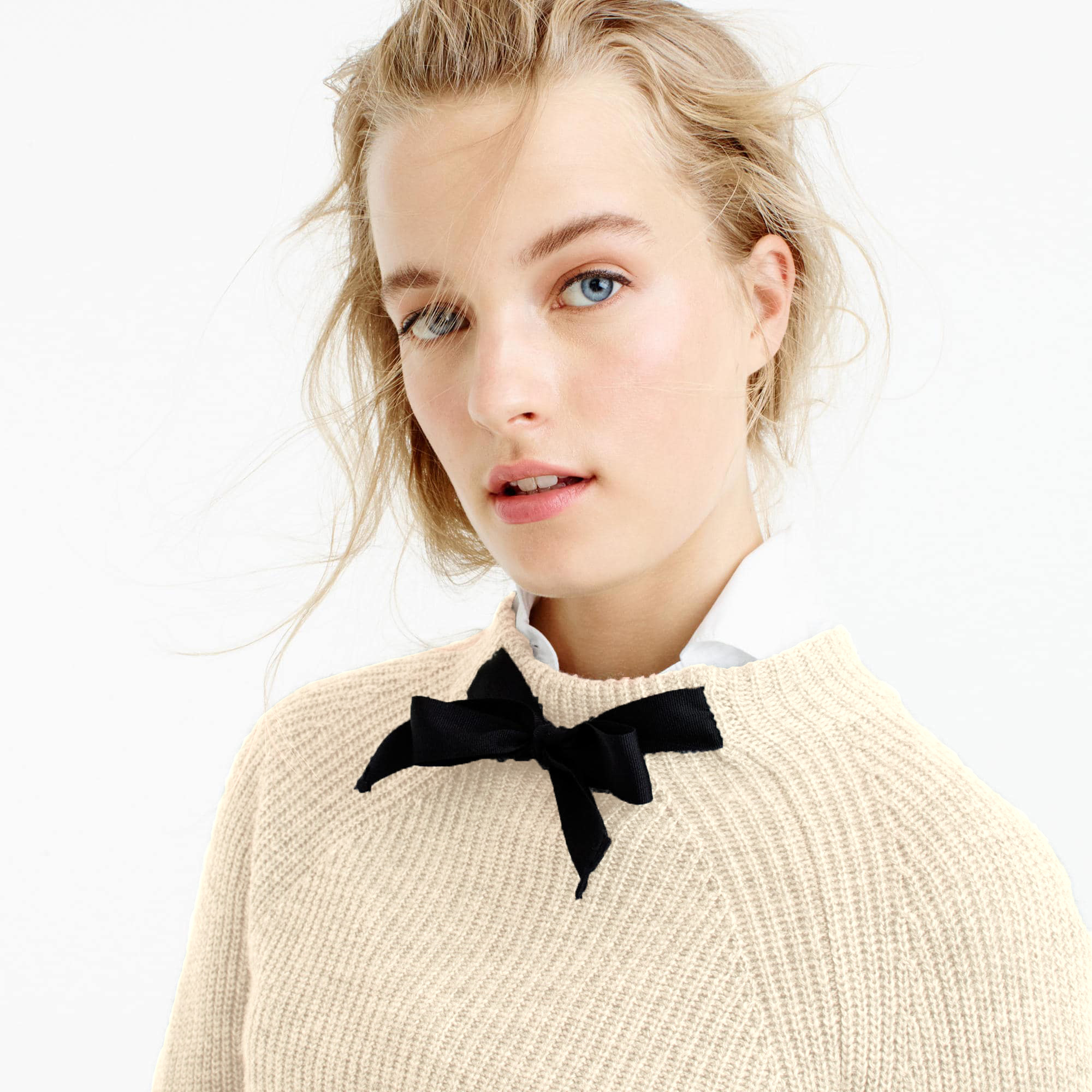 j.crew女士黑色蝴蝶结INSjcrew