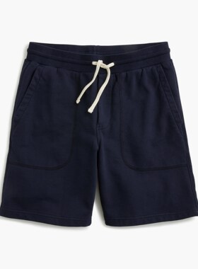 J.crew夏款弹力抽绳纯棉毛圈布短卫裤运动短裤男Jcrew