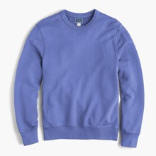 J.Crew纯色纯棉毛圈成衣染色套头圆领复古卫衣Jcrew