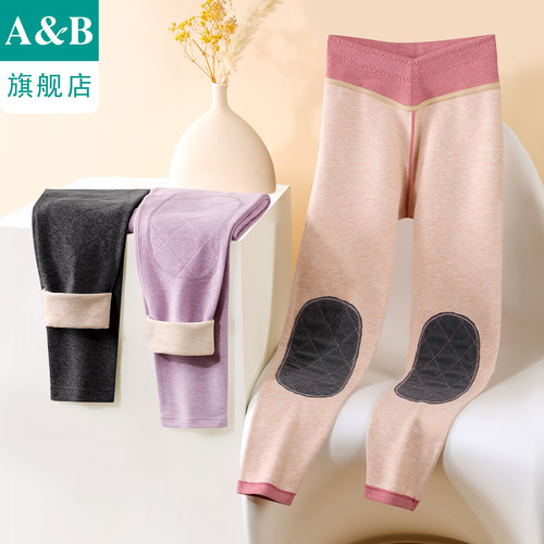 ab内衣女士保暖裤羊绒蚕丝护腰护膝保暖裤弹力修身保暖单裤D982