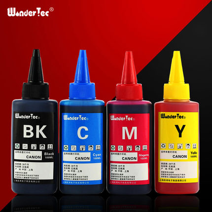 WonderTec适用TS3180打印机墨水 佳能mg2400佳能mg3080打印墨水ts3380佳能mg2580墨盒墨水 佳能TS208连供墨水