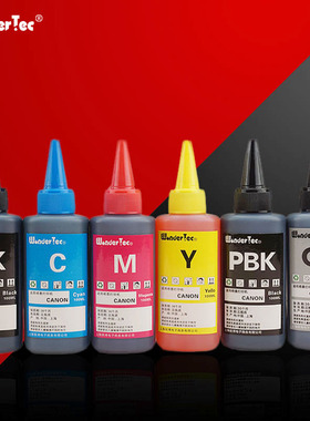Wondertec适用佳能打印机IX5000黑色墨水 IP3300填充墨水IX5000 ip4200 IX4000 MX868 MX878打印机连供墨水