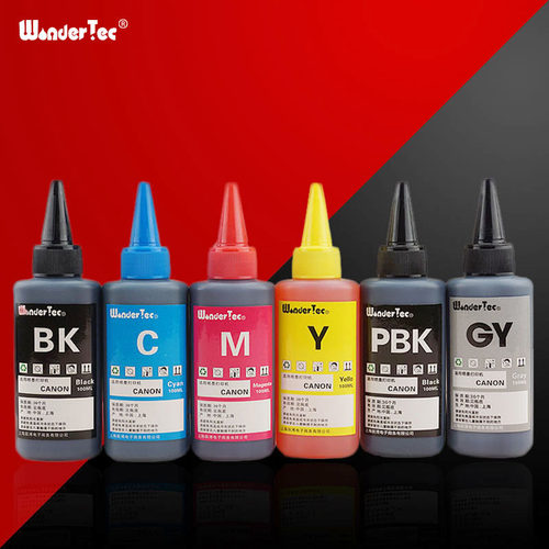 Wondertec适用佳能打印机IX5000黑色墨水 IP3300填充墨水IX5000 ip4200 IX4000 MX868 MX878打印机连供墨水