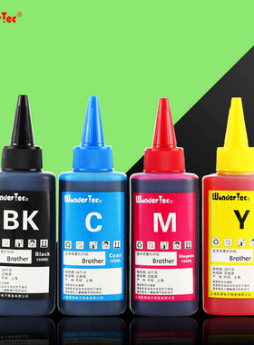 Won适用兄弟mfcJ200墨水J100连供墨水J105墨水 兄弟J2510黑色墨水J3720打印机墨水J3520彩色墨水J410填充墨水