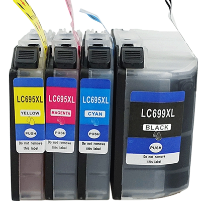 适用 兄弟打印机mfc-j2320墨盒 兄弟2320墨水J2720彩色打印机墨盒MFC-J2720兄弟LC699XL BK黑色LC695墨水盒