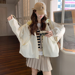 【现货】 撞色连帽冲锋衣外套 157-9006-P145-K208，女装短外套，浙宝157（原165A）