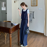 韩剧穿搭马甲阔腿裤套装女夏季2025新款超火高级感休闲显瘦三件套，女装套装/套裙，浙宝157（原165A）
