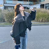 【现货】90白鸭绒仿水貂夹克羽绒外套157-3331-P275K408，女装羽绒服，浙宝157（原165A）