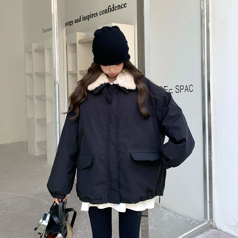 【现货】羊羔毛翻领羽绒内胆派克服157-8862-P235-K348,女装派克服,浙宝157（原165A）