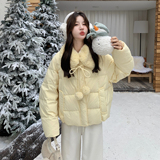 【现货】90白鸭绒羊羔毛翻领羽绒服157-3302-P315K468，女装羽绒服，浙宝157（原165A）