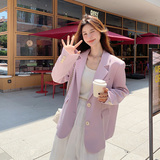 【现货】飘带紫粉色西装157-8732-P125-K178，女装西装，浙宝157（原165A）