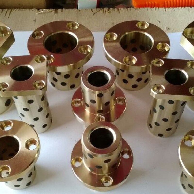 JDB4530固体镶嵌石墨自润滑含油轴承/无油衬套/石墨铜套45*55*30