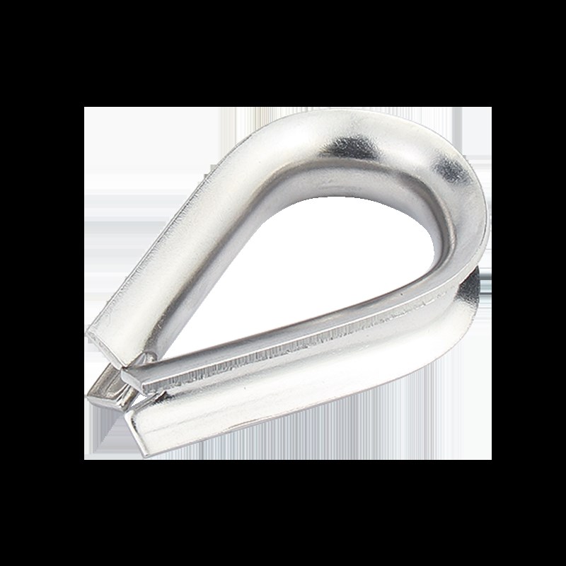 国标304不锈钢钢丝绳套环保护套三角环夸口鸡心环防锈防腐