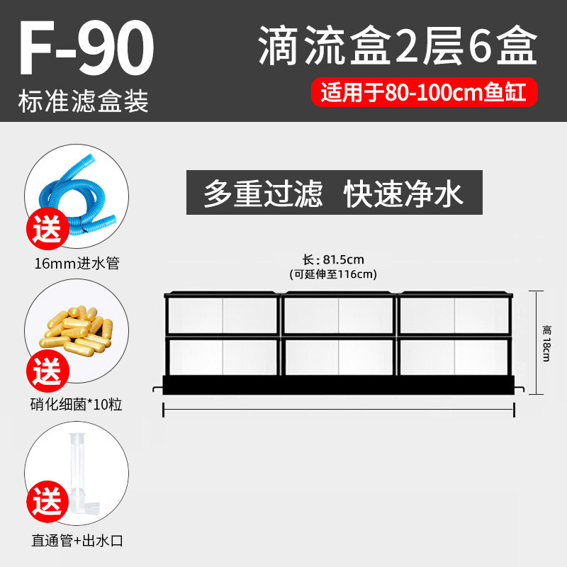 松宝滴流盒过滤槽过滤盒小鱼缸乌龟过滤器上滤盒底滤培菌仓过滤盒图片