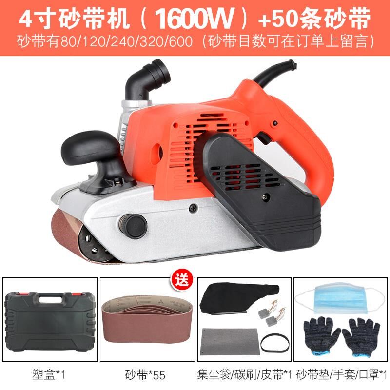 抛光小型砂带机工业级微型手提式坦克带式砂光机沙带机打磨沙袋机