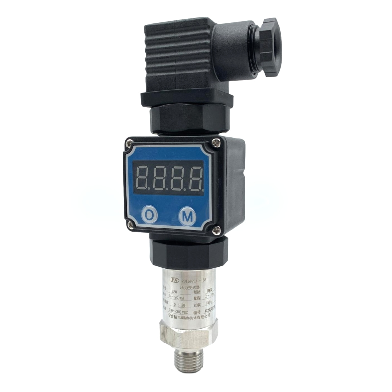扩散硅液位压力变送器带数显氧气真空负压传感器电流4-20ma/0-10v