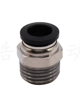 PC8-02黑色气管快速接头PC4 PC6 PC8 PC10 PC12-M5 01 02 03 04精