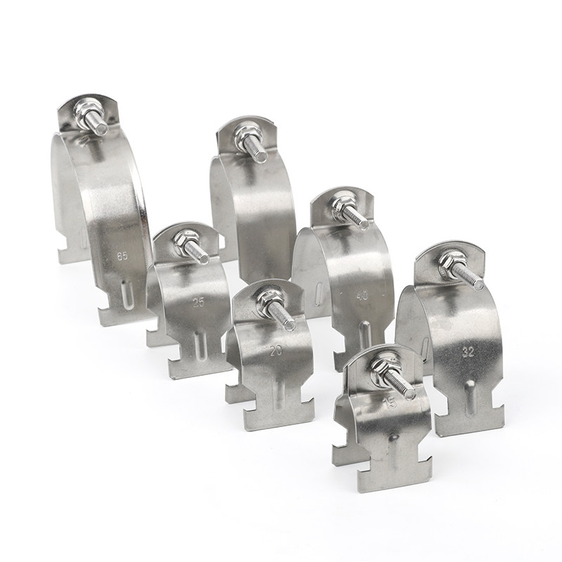 304不锈钢P型管夹P型卡不锈钢P型卡C型钢管夹P型夹卡扣卡箍管箍