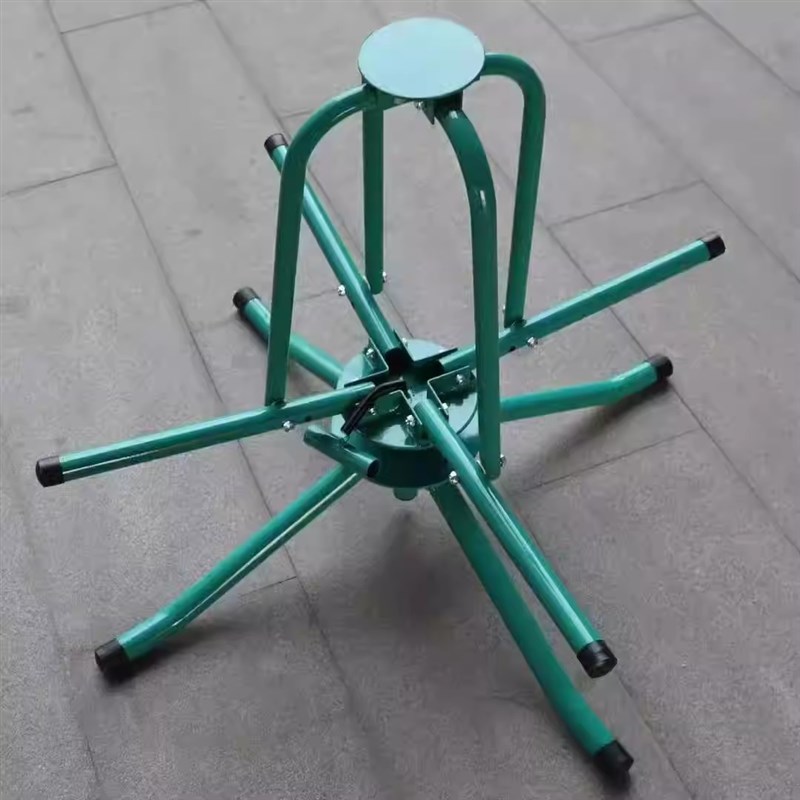 电梯钢丝放线器双轴承重型加厚折叠放绳子支架散装限速钢缆放线盘