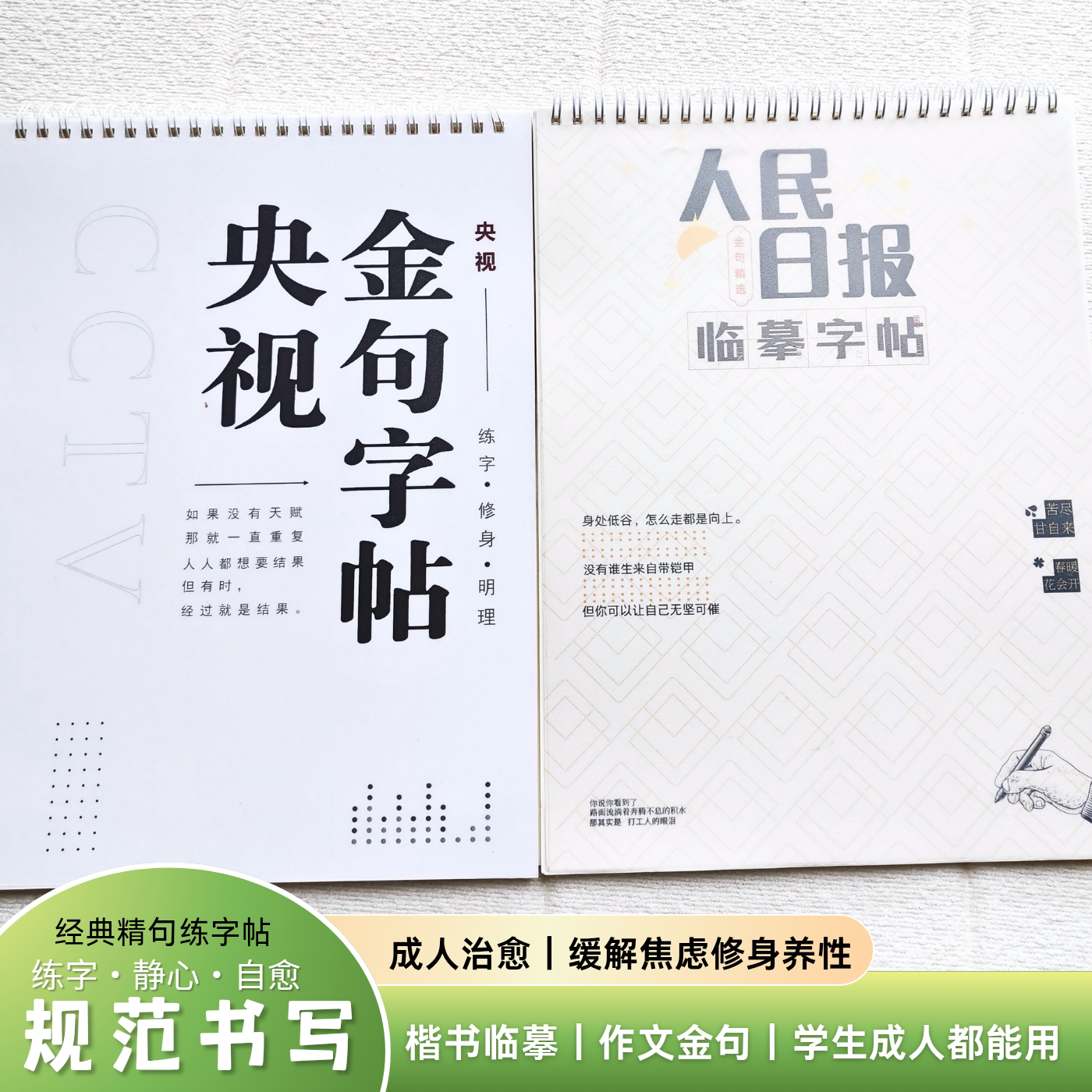 人民日报金句练字帖 楷书作文素材 央视语录摘抄 初高中成人通用