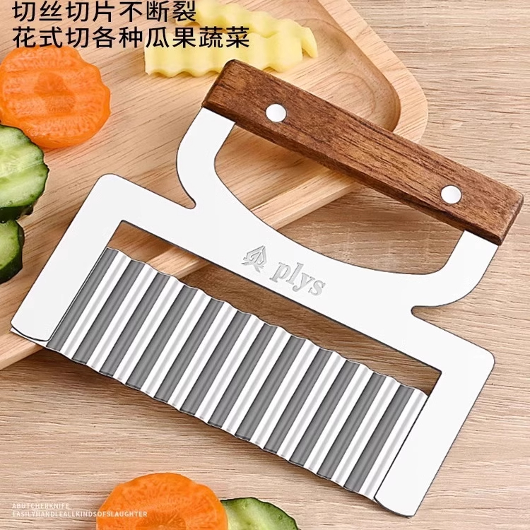 304波纹刀切菜神器狼牙土豆刀具切土豆波浪刀花式薯条切条器