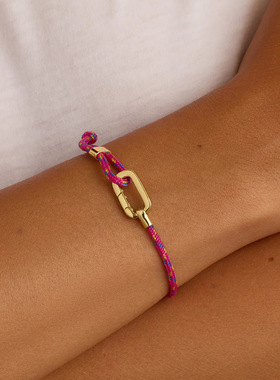 英国george melis可调节钢丝彩色绳手链 情侣红绳3d手镯手链