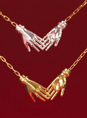 英国george melis欧美高保色欧美手掌眼睛恶魔之眼项链锁骨链