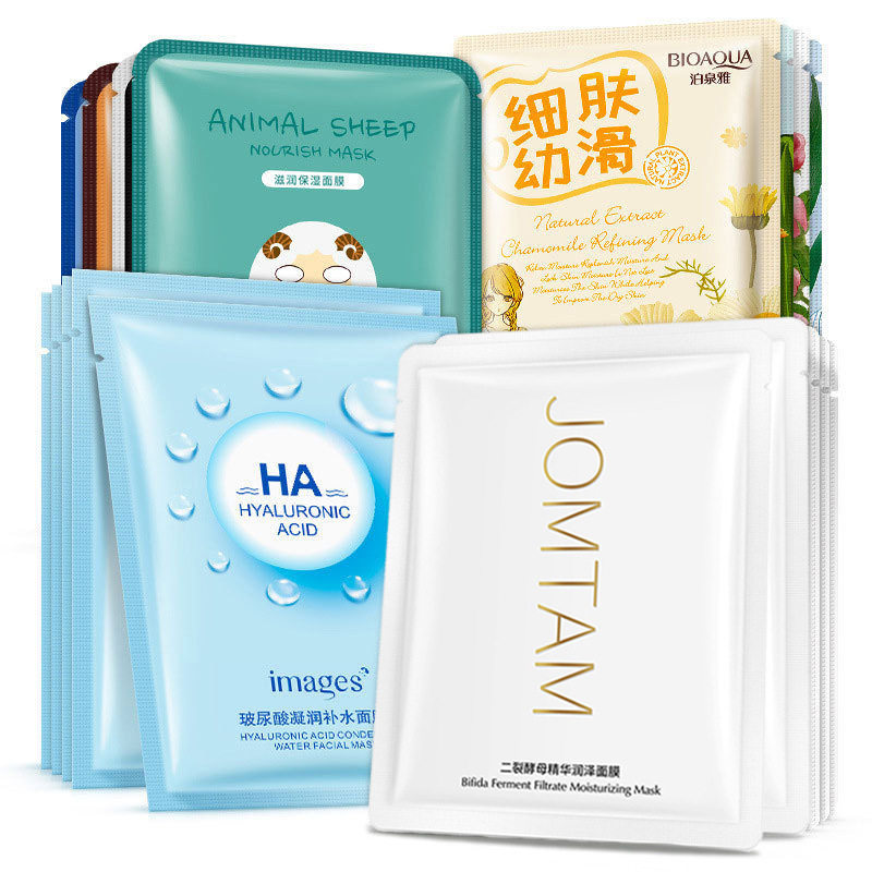新款推荐滋润保湿面膜海藻补水面膜缩毛孔护肤化妆品玻尿酸原液