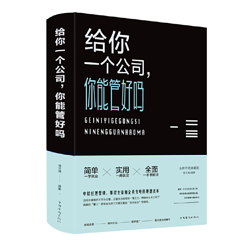 正版给你一个公司,你能管好吗宿文渊著中国华侨出版社中智博文】管理指导手册企业经营管理商业思维模式经商书籍生意经