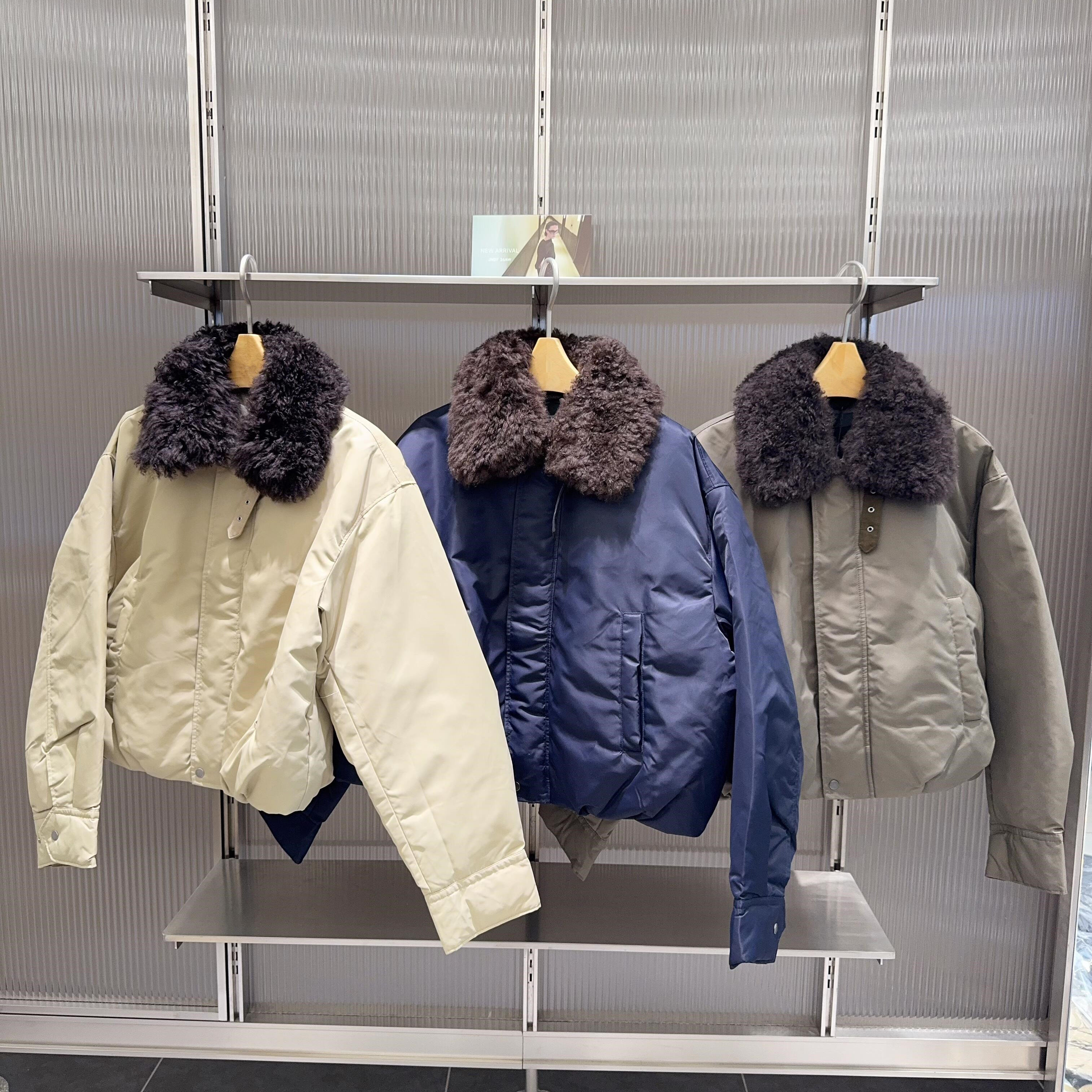 【商场同款】2026冬季新款毛领短款羽绒服女90%羊毛翻领保暖外套