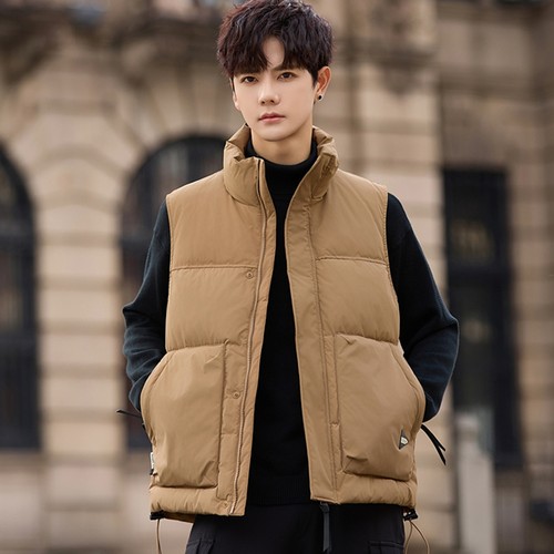 保暖背心羽绒服男羽绒马甲2025冬