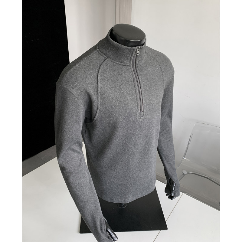 cleanfit秋冬痞帅休闲卫衣半高领